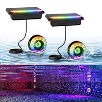 Luzes solares de piscina Bsgifts LED submersíveis IP68 à prova d'água Luzes solares de piscina Bsgifts LED submersíveis IP68 à prova d'água