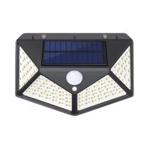 Luzes Solares Externas 100 LED Com Sensor De Movimento, Lâmpada De Parede À Prova d'Água Para