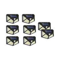 Luzes Solares Externas 100 LED Com Sensor De Movimento, Lâmpada De Parede À Prova d'Água Para
