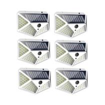 Luzes Solares Externas 100 LED Com Sensor De Movimento, Lâmpada De Parede À Prova d'Água Para