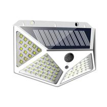 Luzes Solares Externas 100 LED Com Sensor De Movimento, Lâmpada De Parede À Prova d'Água Para