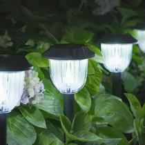 Luzes solares externas AOSEA 12000K, pacote com 10 LED IP65