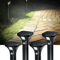 Luzes solares externas AURAXY Motion Sensor IP44 à prova d'água, pacote com 4