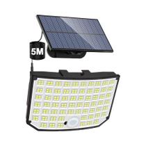 Luzes Solares Externas Com Sensor De Movimento À Prova d'Água IP65 366 400 318 LED Para Jardim E