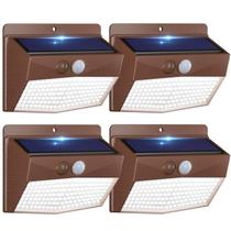 Luzes Solares Externas com Sensor de Movimento Peasur - À Prova D'Água (Pacote com 4)