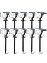 Luzes solares externas Kaxiida 56LED IP68 à prova d'água, pacote com 10