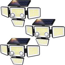 Luzes solares externas LYWALT 3000LM 188 LED Sensor de movimento Luzes solares externas LYWALT 3000LM 188 LED Sensor de movimento