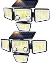 Luzes solares externas LYWALT 3000LM 188 LED Sensor de movimento Luzes solares externas LYWALT 3000LM 188 LED Sensor de movimento