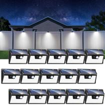 Luzes solares externas Peasur 140LED com sensor de movimento Peasur, pacote com 15