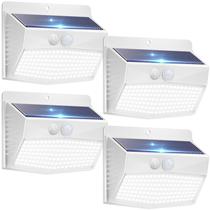 Luzes solares externas Sensor de movimento Peasur à prova d'água x4