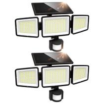 Luzes solares externas UME 302 LED 3000LM com sensor de movimento 2Pk
