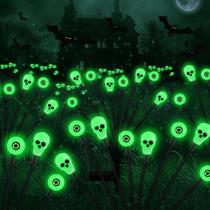 Luzes solares FENSAN Halloween Outdoor, 4 pacotes, 32 LED, verdes Luzes solares FENSAN Halloween Outdoor, 4 pacotes, 32 LED, verdes