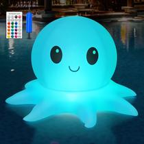 Luzes solares flutuantes para piscina Qoolife Octopus com controle remoto Luzes solares flutuantes para piscina Qoolife Octopus com controle remoto