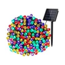Luzes solares Garland Christmas 10m 100 LED Multicolor