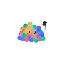 Luzes solares Garland Lights: esferas de LED brancas multicoloridas com 6 m de comprimento Luzes solares Garland Lights: esferas de LED brancas multicoloridas com 6 m de comprimento