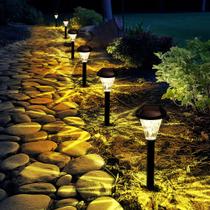 Luzes solares GIGALUMI, pacote com 12 unidades, impermeáveis ao ar livre para jardim Luzes solares GIGALUMI, pacote com 12 unidades, impermeáveis ao ar livre para jardim