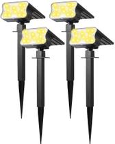 Luzes solares HGGH Outdoor Waterproof IP67 60 LED 3 modos Luzes solares HGGH Outdoor Waterproof IP67 60 LED 3 modos