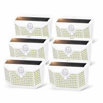 Luzes Solares HMCITY 120 LEDs com Sensor de Movimento IP65 - Kit com 6 Unidades Luzes Solares HMCITY 120 LEDs com Sensor de Movimento IP65 - Kit com 6 Unidades