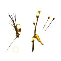 Luzes Solares Impermeáveis Em Forma De Vaga-lume 6/8/10 LEDs Lâmpada De Jardim Decoração Externa