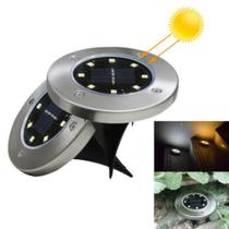 Luzes Solares Jardim Grama Espeto 8 LED Externo Decoração 4 Unidades