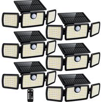 Luzes Solares MIHANI com Carregamento Rápido e Sensor de Movimento, Kit com 6 Unidades