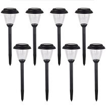 Luzes Solares para Caminho Externo voona Preto Fosco LED Pacote com 8 Luzes Solares para Caminho Externo voona Preto Fosco LED Pacote com 8