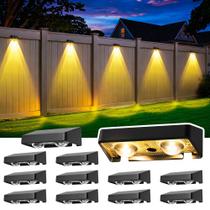 Luzes Solares para Cerca ESUNYD Kit com 12 Unidades 50LM 11 Modos 9 Cores Luzes Solares para Cerca ESUNYD Kit com 12 Unidades 50LM 11 Modos 9 Cores