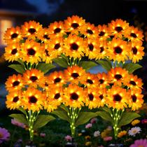 Luzes Solares para Jardim YJFWAL, Kit com 6, À Prova dÁgua, Girassol Luzes Solares para Jardim YJFWAL, Kit com 6, À Prova dÁgua, Girassol