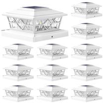 Luzes Solares para Postes NIORSUN Kit com 12 Unidades 2 Modos LED Branco Luzes Solares para Postes NIORSUN Kit com 12 Unidades 2 Modos LED Branco