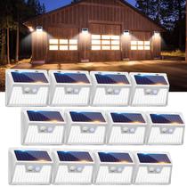 Luzes solares Peasur, pacote com 12 e 140 LED, impermeáveis para uso externo Luzes solares Peasur, pacote com 12 e 140 LED, impermeáveis para uso externo