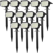 Luzes Solares Spot WENATY 12 Unidades 46 LEDs IP65 à Prova d'Água