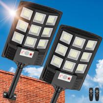 Luzes solares Vipzon 6500K IP66 com sensor de movimento, kit com 2 unidades