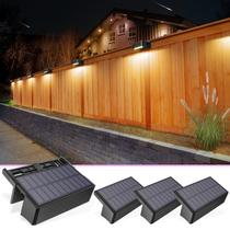 Luzes solares VOLISUN 1800mAh à prova d'água para cerca, pacote com 4