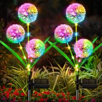 Luzes solares WDTPro Outdoor Garden, pacote com 4, 12 cabeças, 144 LEDs