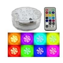 Luzes subaquáticas LED Impermeável RGB Piscina de Piscina de Aquário Lâmpada de Lagoa +Remoto