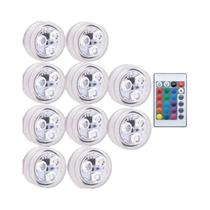 Luzes Submersíveis LED RGB À Prova d'Água IP68, Alimentadas Por Bateria, Lâmpada De Atmosfera