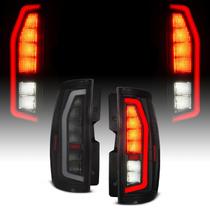 Luzes Traseiras AmeriLite 07-14 Chevy GMC Full LED Preto Escuro Luzes Traseiras AmeriLite 07-14 Chevy GMC Full LED Preto Escuro