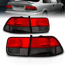 Luzes Traseiras AmeriLite 1996-2000 Honda Civic Coupe Vermelho Fumê