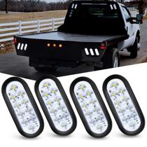 Luzes Traseiras de LED Nilight para Trailer, Caminhão e RV - 6 Ovais com 10 LEDs