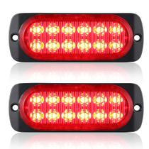Luzes traseiras de trailer AT-HAIHAN LED vermelho de alumínio, pacote com 2
