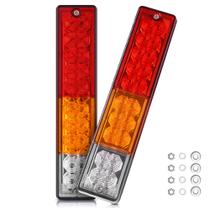Luzes traseiras de trailer MICTUNING 20 LED Waterproof DC12V (pacote com 2)