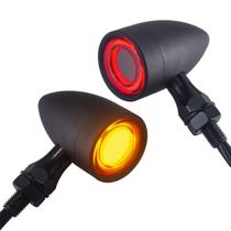 Luzes traseiras LED Bullet para motocicletas, sinais de direção FATECIM 2X