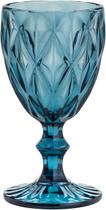 Lyor Diamond Conjunto 6 Taças para Água de Vidro, Azul, 325 ml