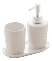 Lyor Kit Banheiro Lavabo 3 Peças Summit Branco Lyor Com Tamp