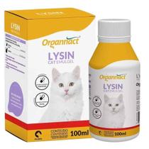 Lysin cat emulgel suplemento organnact 100ml