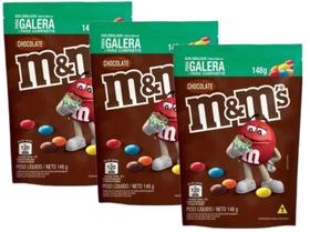 M&M's Chocolate Confeito ao Leite Pouch 148g - 3 Unid