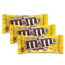 M&Ms Amendoim e Chocolate Mars Kit 3 unidades de 45g
