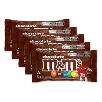 M&Ms Chocolate ao Leite Kit 5 pacotes 40g