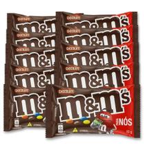 M&Ms Chocolate Ao Leite Mars Kit 10 Unidades De 80G