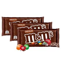 M&Ms Chocolate ao Leite Mars Kit 3 unidades de 45g